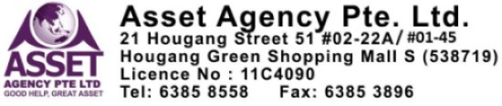 Maid agency: Asset Agency Pte. Ltd.